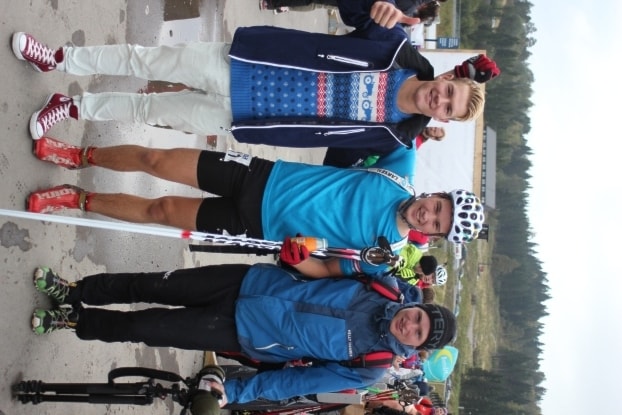 Johan Eirik Meland, Jarle Midthjell Gjørven og Isak Flo Bødal. Foto: Team Statkraft Nordfjord