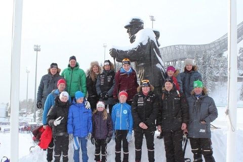 Gjengen frå Markane på Kvalfoss-sprinten. Foto: Sigbjørn Kirkeeide