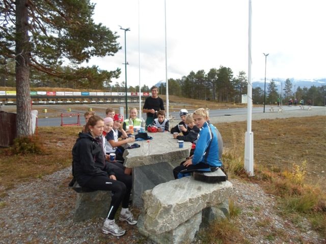 Matpause. Foto: Margunn Hjelmeset