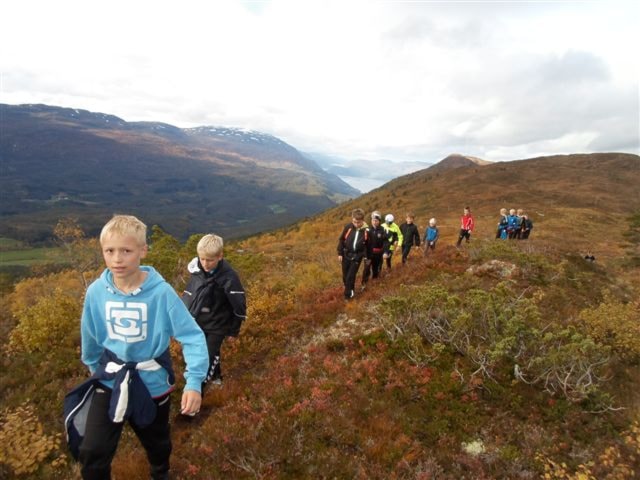 På fjelltur. Foto: Margunn Hjelmeset