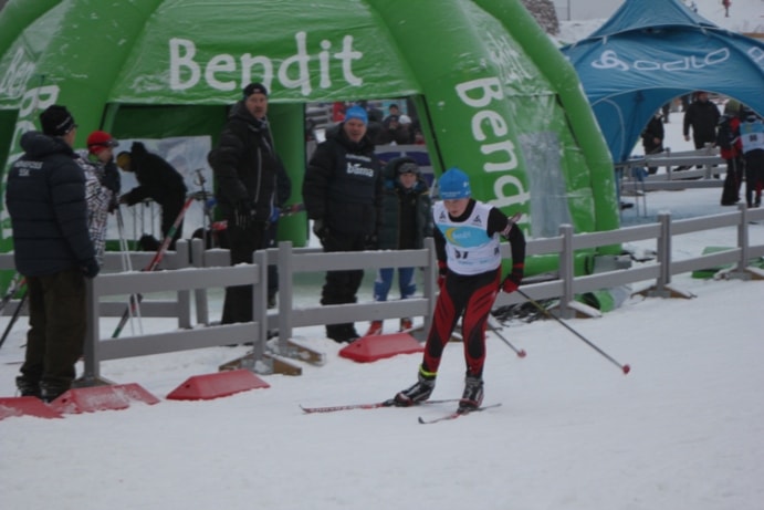Håkon Midthjell Gjørven under Kvalfoss sprinten. Foto: John Roger Meland