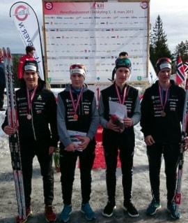Bronse til stafettlaget frå Sogn og Fjordane. Foto: TSN