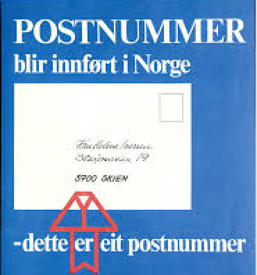 Sjekk om du  er registrert med rett postnummer