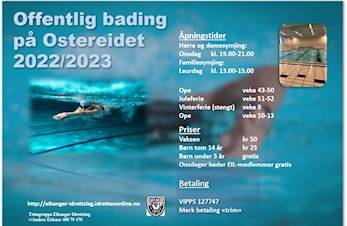 Bassenget er ope frå nyttår 2023!