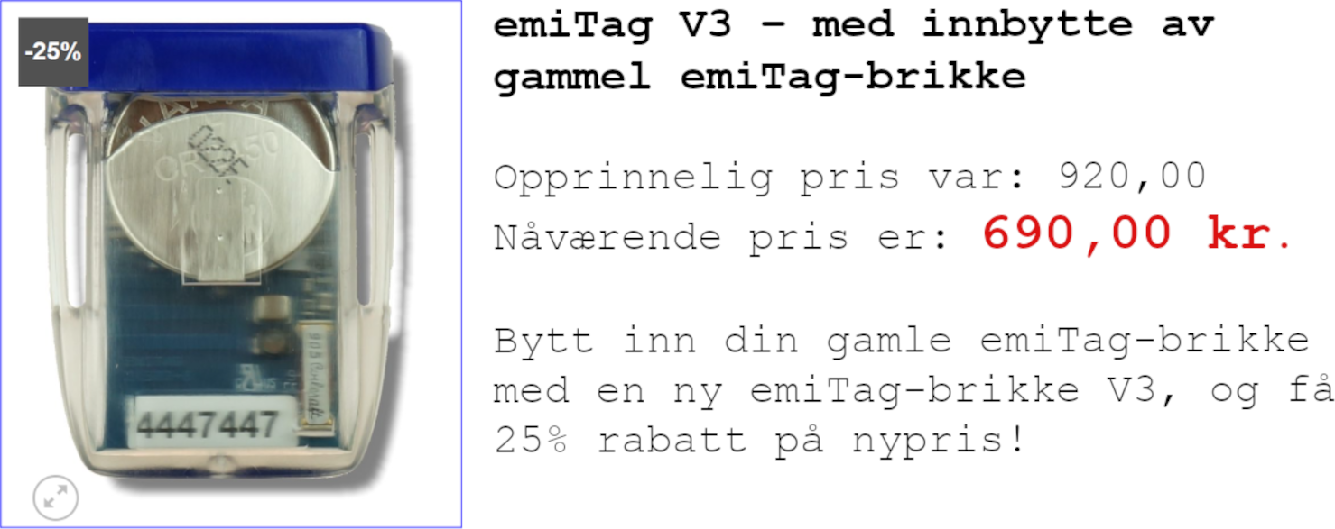 Trenger du ny emiTag? - Emit har et godt tilbud/julegavetips