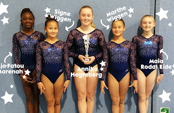 FLOTTE RESULTATER I NM junior for Moss Turnforenings jenter