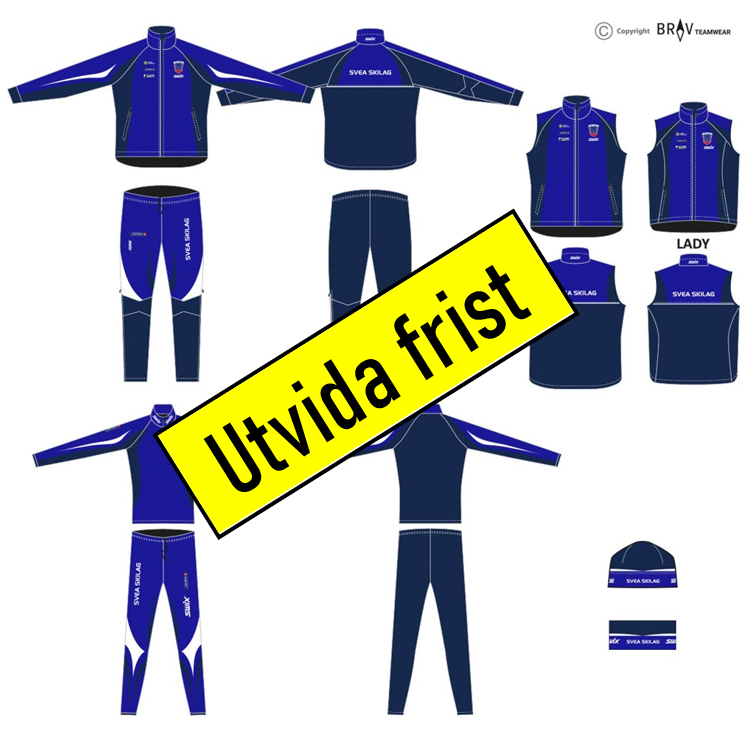 Klubbtøy - utvida frist!