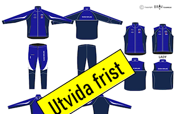 Klubbtøy - utvida frist!