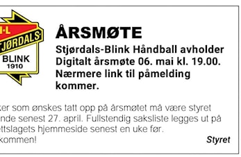 Innkalling til digitalt årsmøte 2020 (for året 2019)