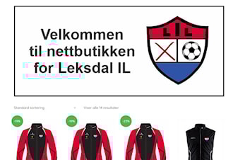 Leksdal IL -klubbklær til rabattert pris ved bestilling innen SØNDAG 9. OKTOBER