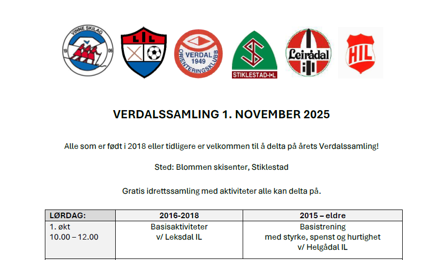 Verdalssamling 1. november