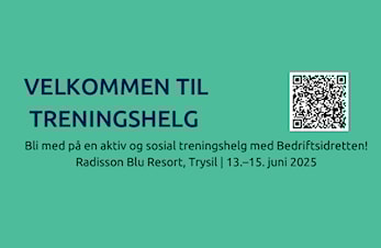 Velkommen til Treningshelg
