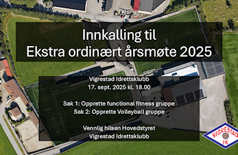 Innkalling til ekstraordinært årsmøte