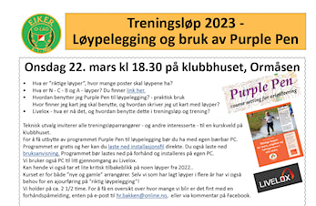 Kurs løypelegging - bruk av Purple Pen