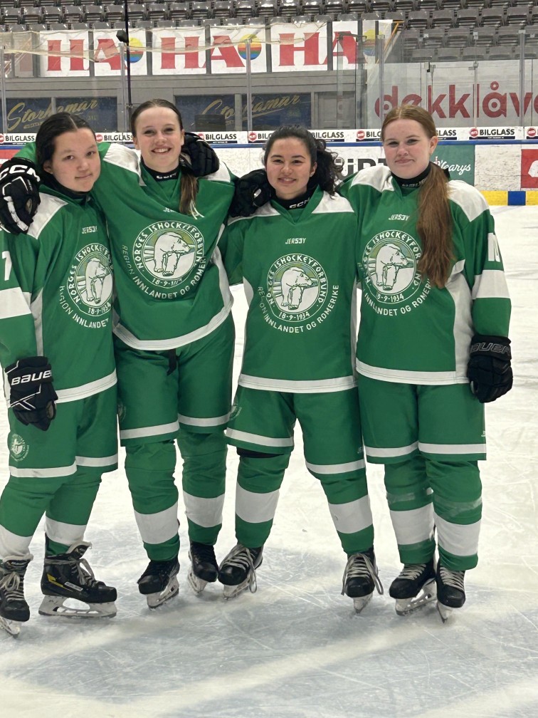 Vi gratulerer Julie, Ingvild, Thea og Saga med uttaket til JU16 Regionlag Innlandet og Romerike 2024