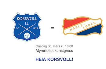 Før kampen mot Hasle/Løren onsdag 30.mars