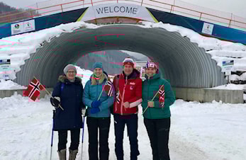 Mathias Indrelid Haugen er på jrVM i skiskyting med «verdens beste supportere»