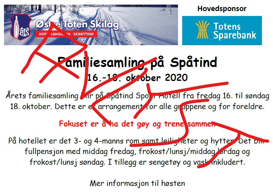 AVLYST - Familiesamling til Spåtind