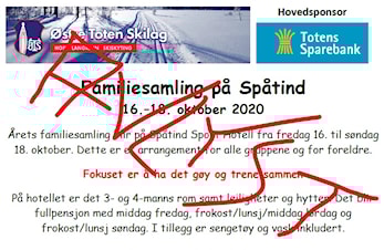 AVLYST - Familiesamling til Spåtind