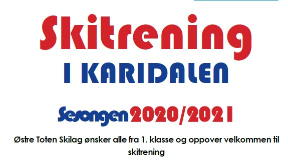 Oppstart skitrening alle grupper