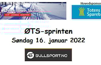 Resultater ØTS-sprinten 16. januar 2022