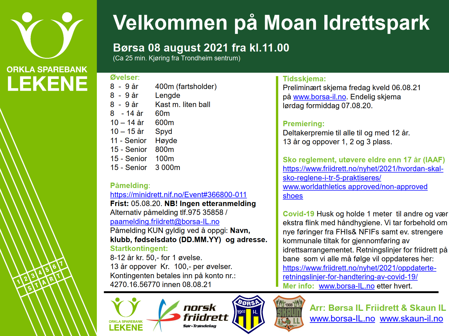 Velkommen til Orkla Sparebank-lekene 2021