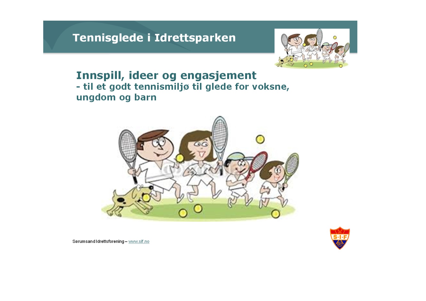 Informasjonsmøte på Klubbhuset 11. mai 2016