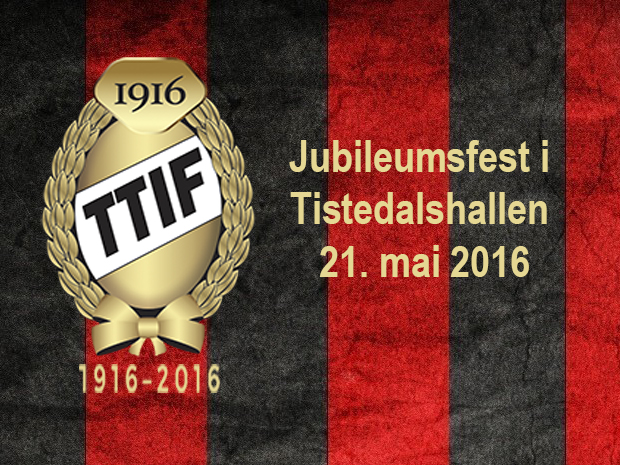 Invitasjon til jubileumsfest 21. mai 2016