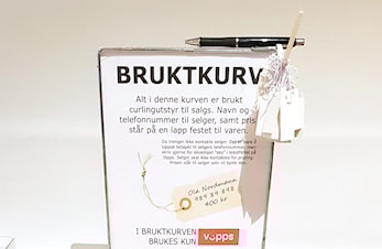 Nå kan du selge brukt curlingutstyr i hallen