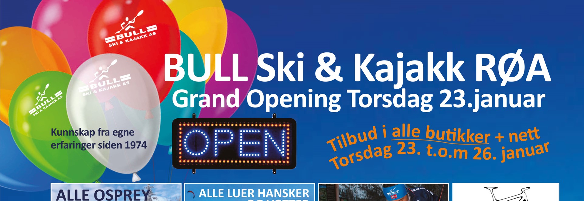Bull Ski & Kajakk åpner på Røa