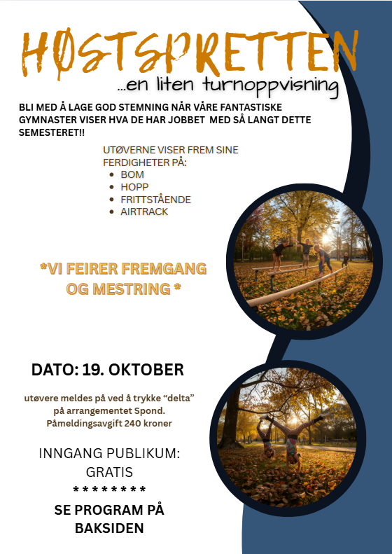 Image for HØSTSPRETTEN - søndag 19. oktober