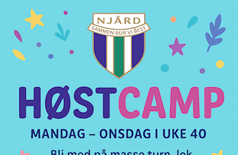 Høstcamp 2025 - Uke 40 mandag til onsdag