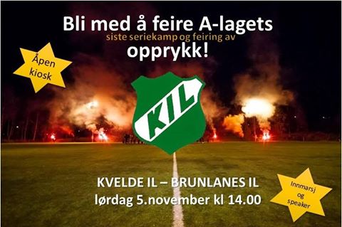 A-lags kamp lørdag 5. november