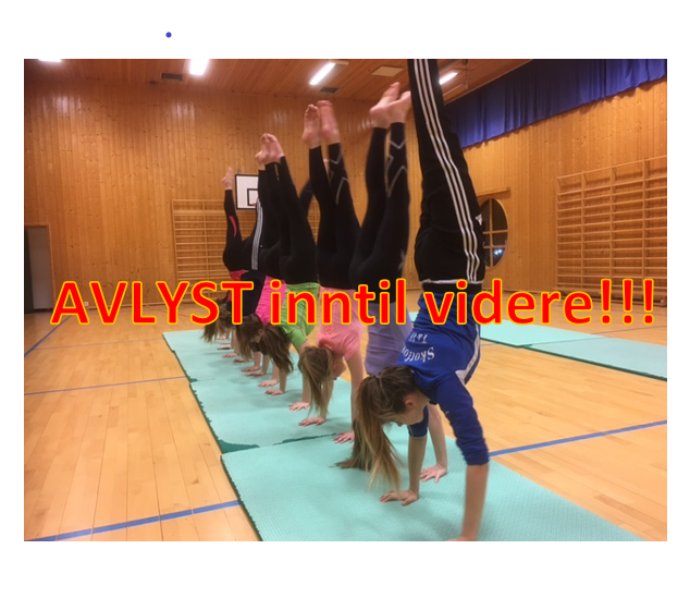 All innendørs trening er avlyst fram til 6.april