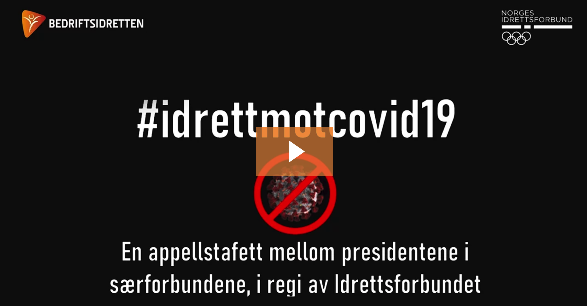 Appell om covid19 fra Bedriftsidrettens president Grethe Fossli