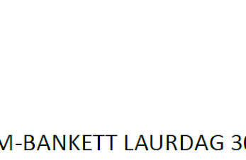 Påmelding til bankett laurdag 30.mars