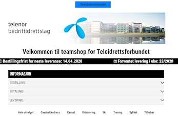 Webshopen er nå åpen for bestillinger.