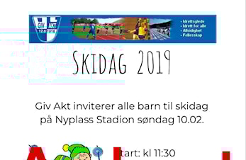 Skidag søndag 10. Februar er avlyst!