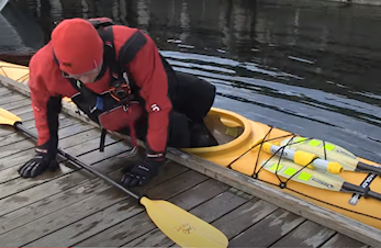 Kajakkbrygga på Oksval - se video