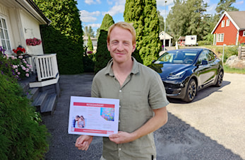 Ole Jakob Haugen vinner av hovedgevinsten i Sommerlotteriet