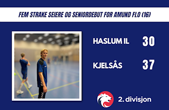Fem strake seiere for herrelaget