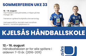 Kjelsås Håndballskole - sommerferien uke 33
