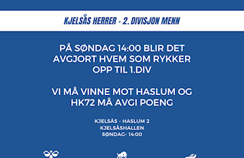 Spennende avslutning for våre herrelag