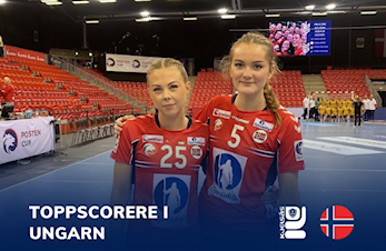 Marie og Milla imponerte med U-landslaget i Ungarn