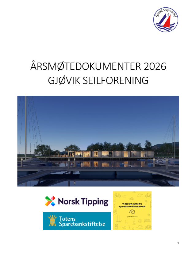 Image for Årsmøtedokumenter til årsmøte i Gjøvik Seilforening
