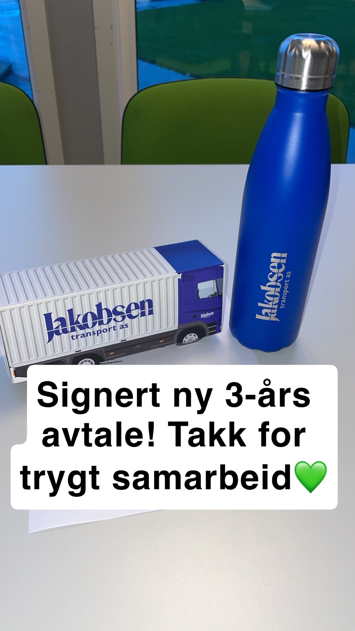 Jakobsen Transport inngått 3 års ny avtale