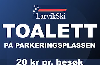 Nytt leietoalett på parkeringsplassen