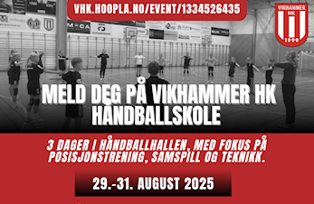 Meld deg på Vikhammer Håndballskole