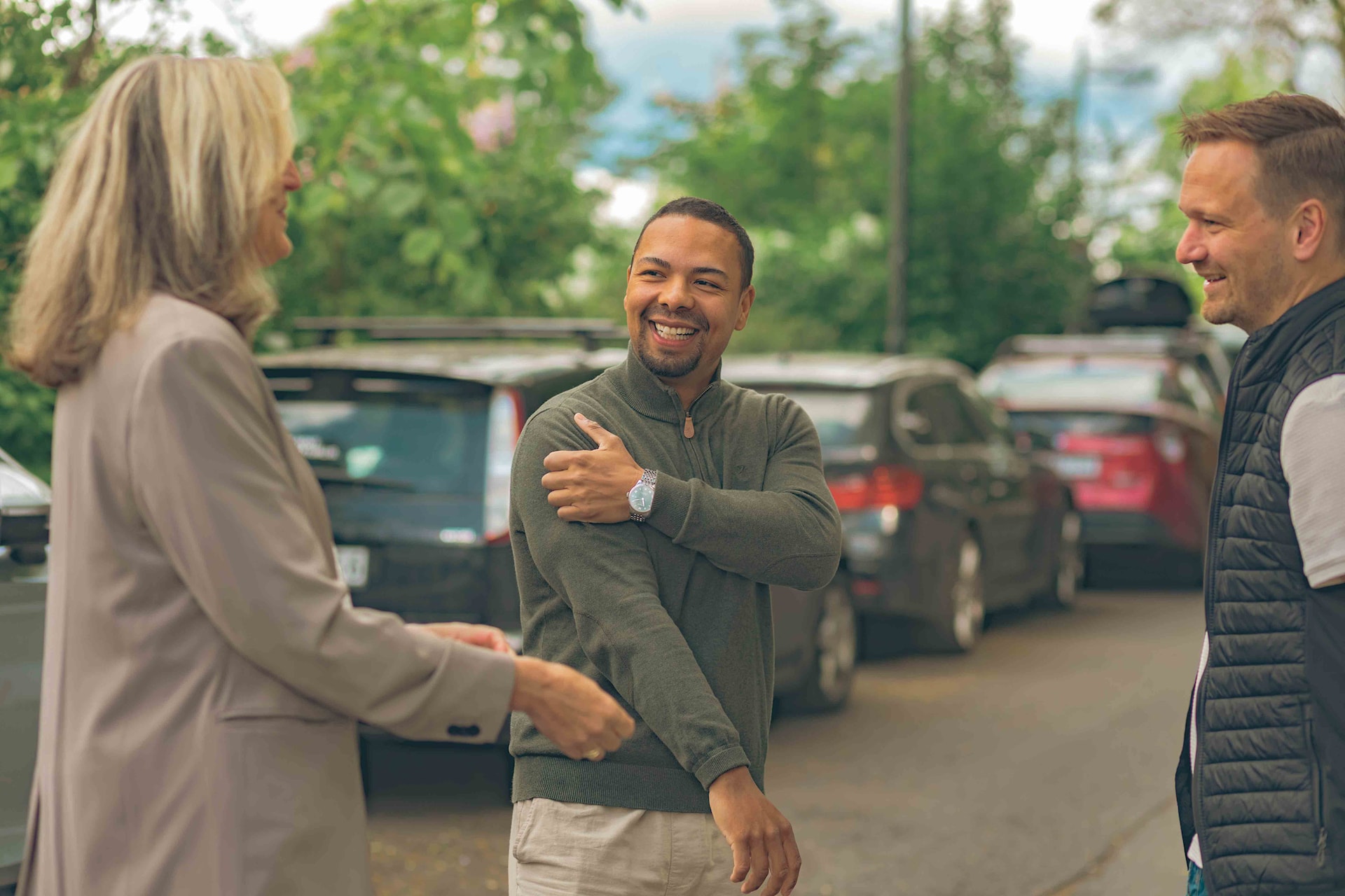 Image of a woman taking a photo.