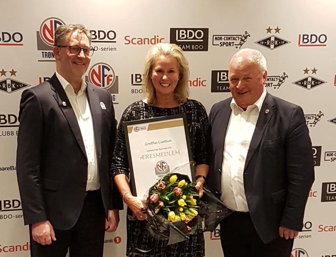 Grethe Liatun fra Utleira IL er utnevnt til æresmedlem i NFF